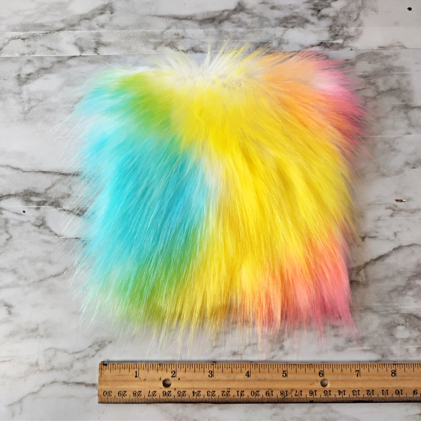 6" Large | DIY Faux Fur Pom Squares | Pre-Cut Faux Fur Squares