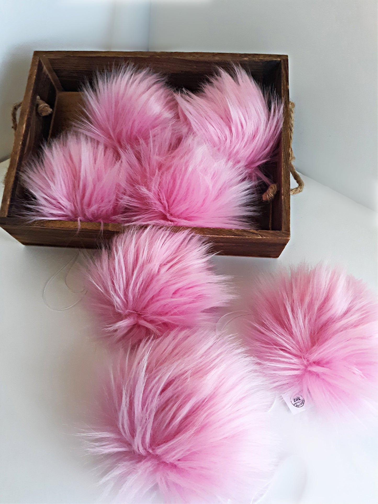 Bulk Faux Fur Poms | 6" Large | Packs of 10