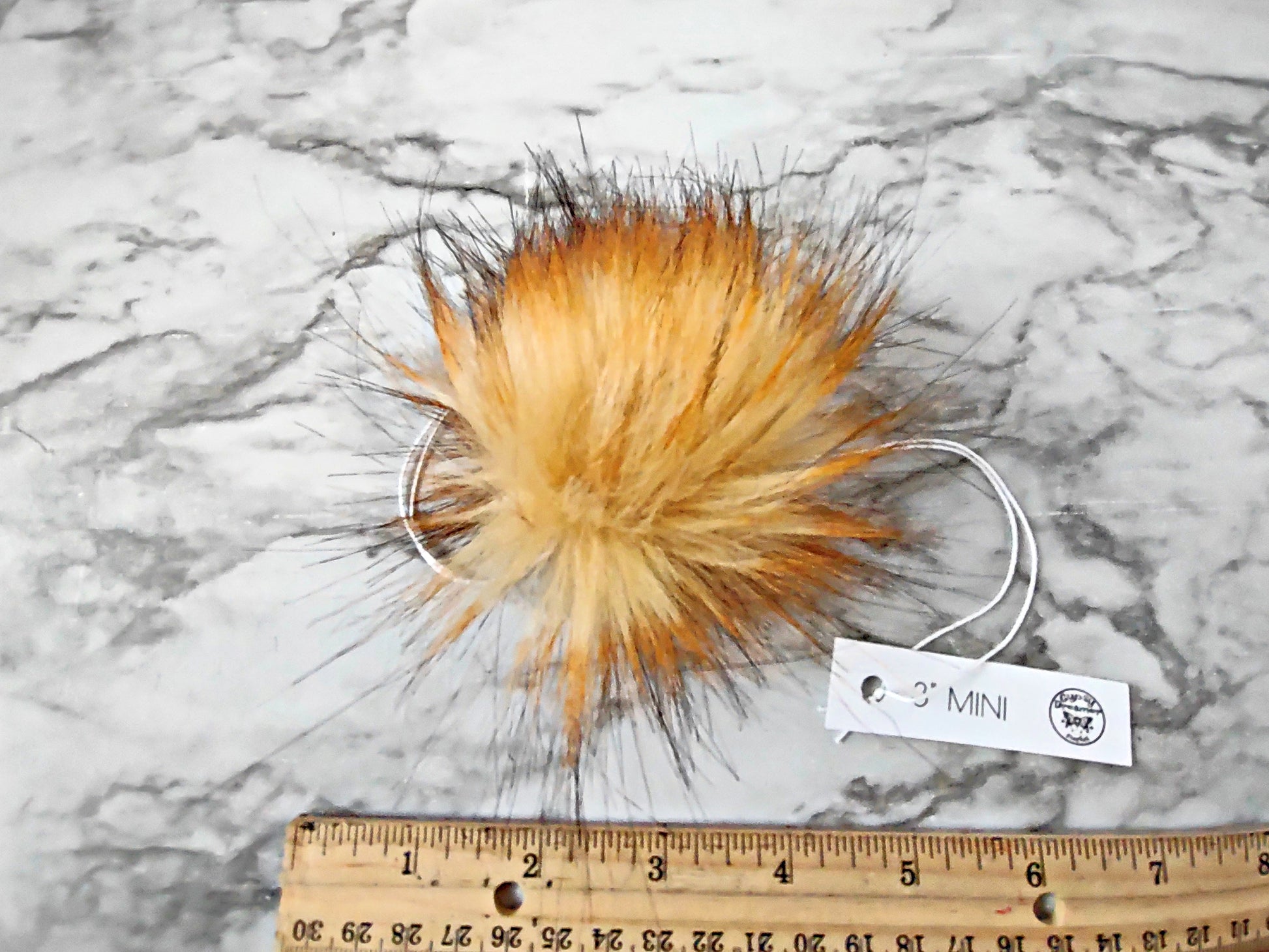 FIRE WOLF Amber Faux Fur Pom – GypsyDreamerCrochet