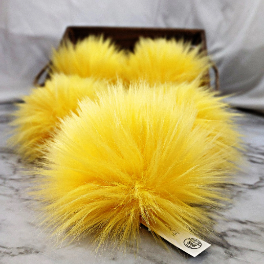 Bulk Faux Fur Poms | 6" Large | Packs of 10