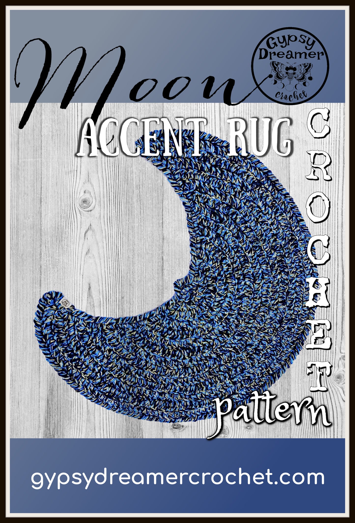Bohemian Moon Accent Rug Crochet Pattern