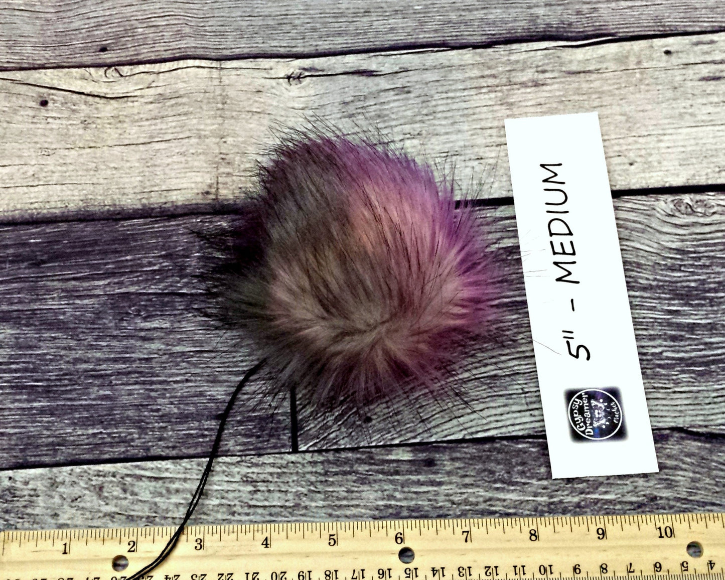 GALAXY Rainbow Black Pink Purple Blue Green Faux Fur Pom