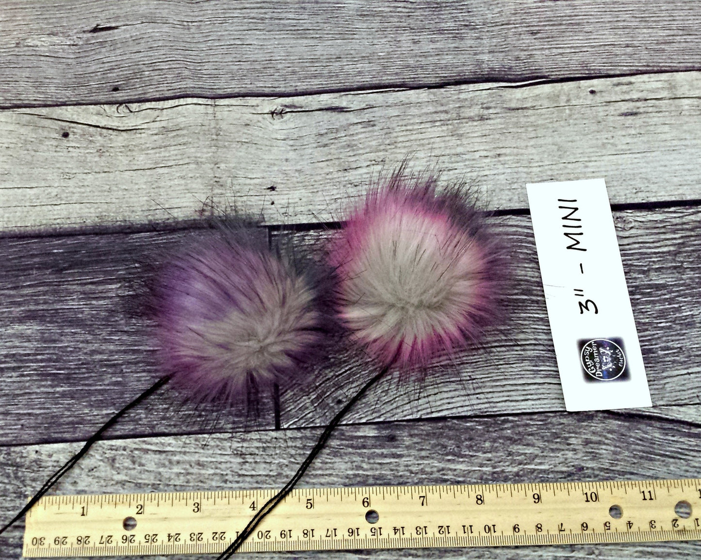 GALAXY Rainbow Black Pink Purple Blue Green Faux Fur Pom