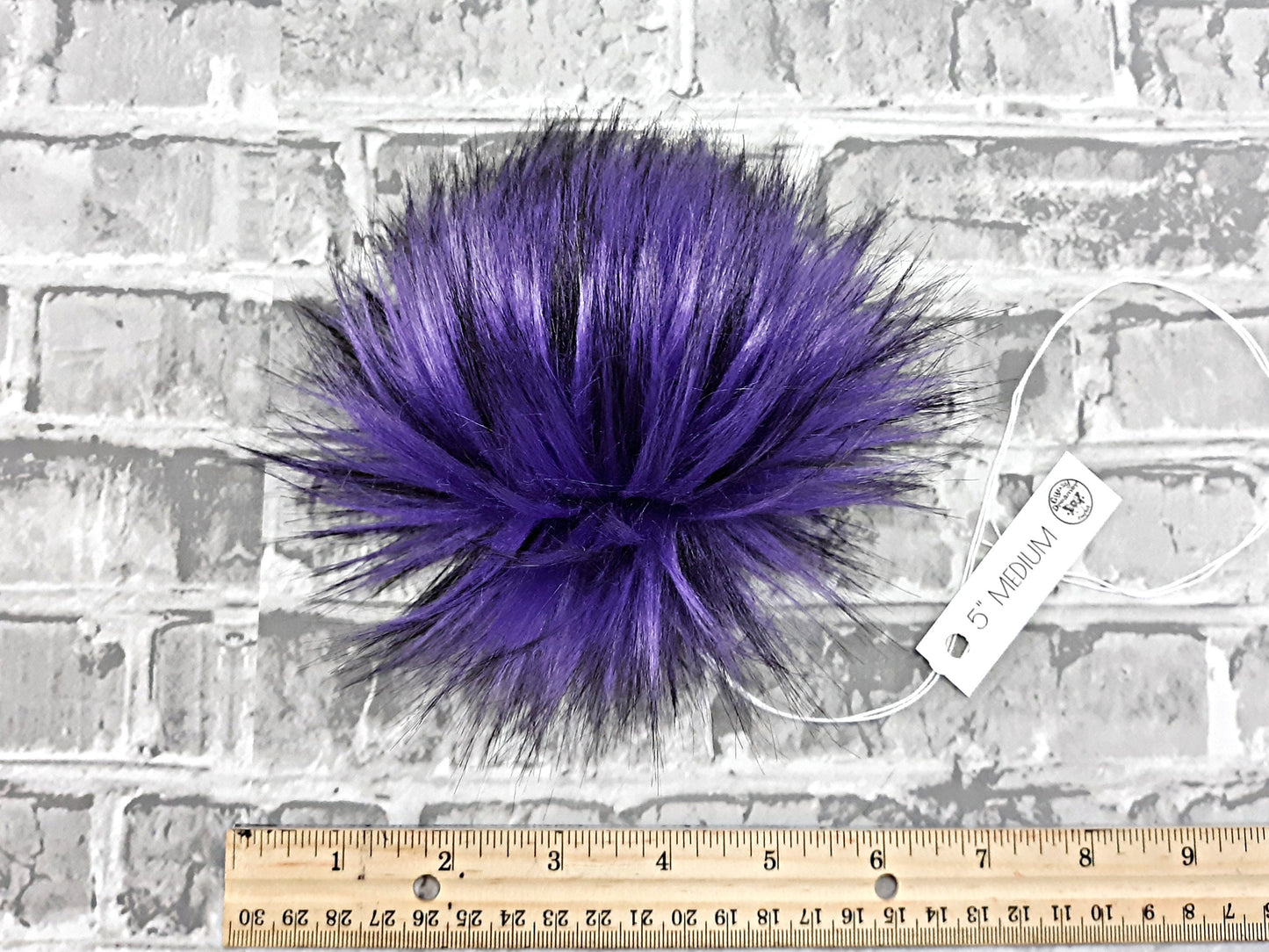 AMETHYST Purple Faux Fur Pom Poms | Gypsy Dreamer Crochet