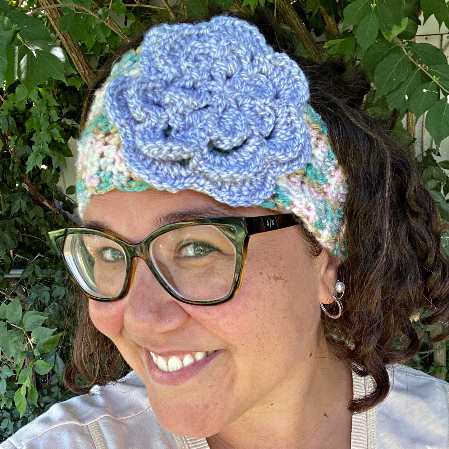 PEONY Headwrap/Earwarmer Crochet Pattern