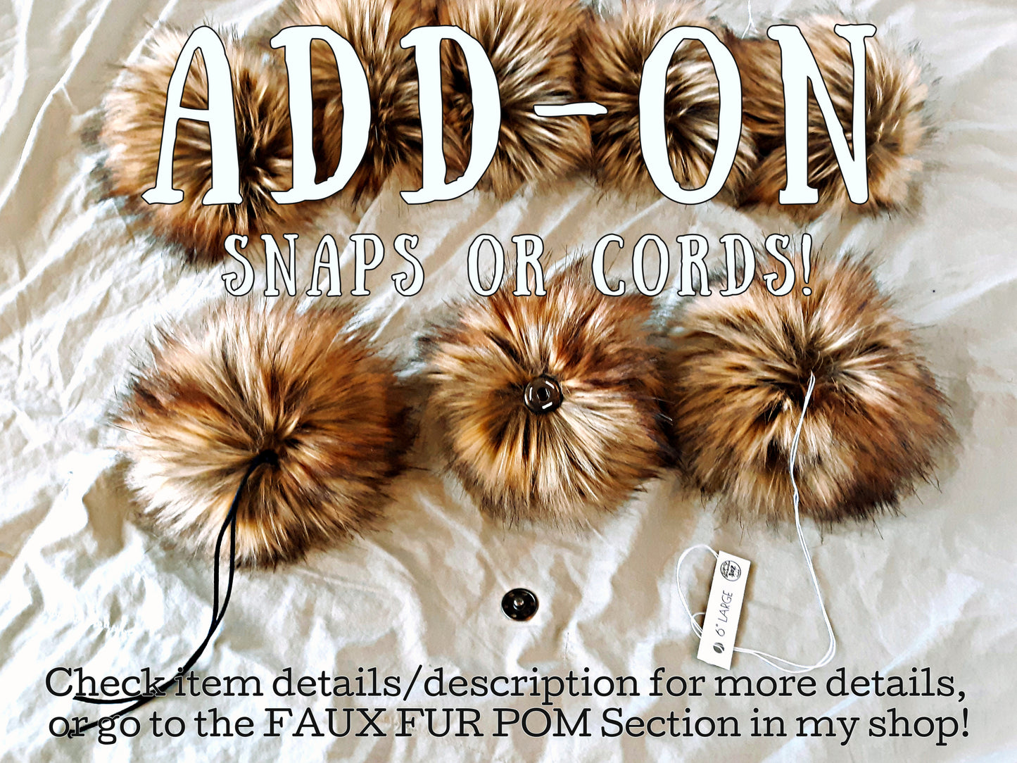 TUNDRA Faux Fur Pom Pom