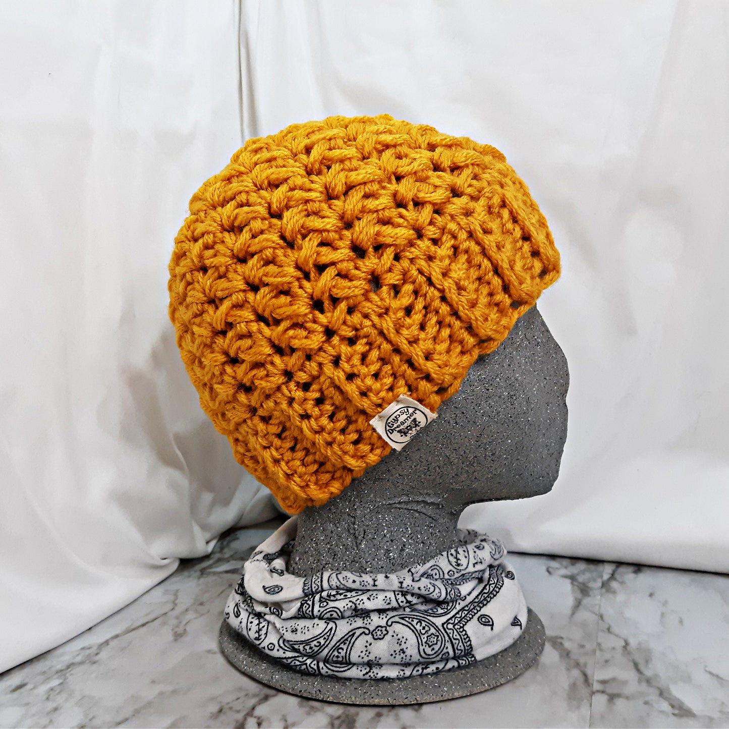 Chunky Bun Beanie Crochet Pattern | VALERIE